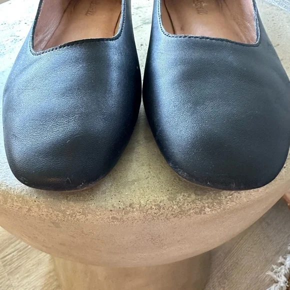 Madewell The Cory Flat in Black Leather, size 7 - Picture 6 of 12